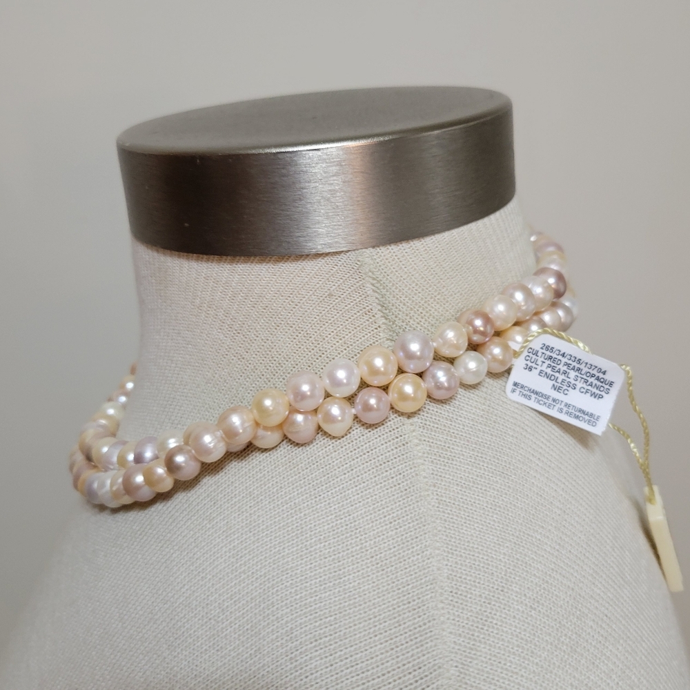 Belle De Mer Freshwater Pearl Necklace NWT - Picture 3 of 10